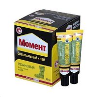 Клей Момент Резиновый  (30мл;10/120шт.) в шоу-боксе картинка